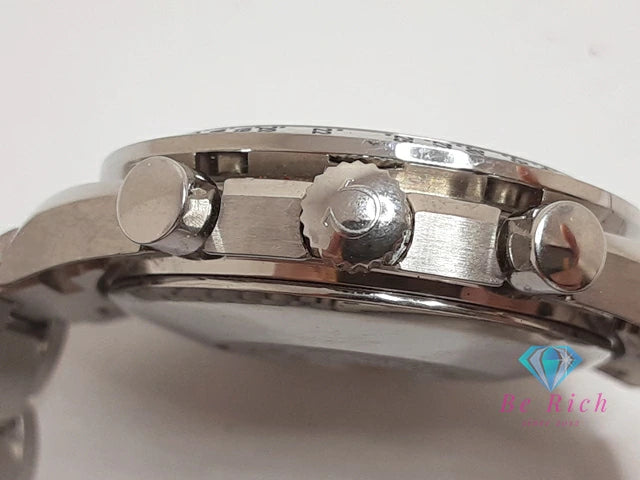 オメガ OMEGA スピードマスター デイト クロノグラフ 自動巻き メンズ 腕時計 3513.30 白 ホワイト シルバー SS ブレス オートマ AT アナログ ウォッチ Speedmaster 【中古】【送料無料】 bt3411