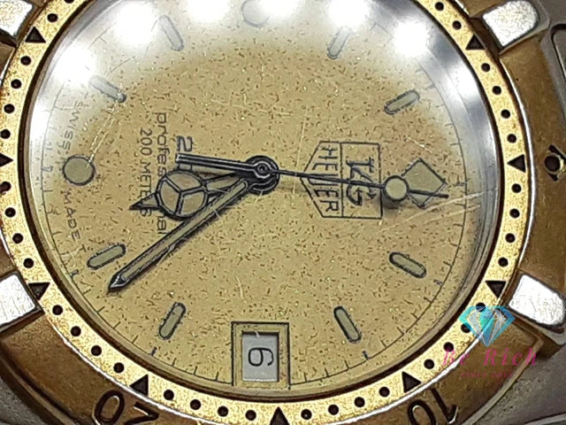 タグホイヤー TAG HEUER プロフェッショナル 2000 964.006 腕時計 デイト ゴールド シルバー SS ブレス アナログ クオーツ QZ ウォッチ メンズ レディース ボーイズ ユニセックス 【中古】【送料無料】 bt3418