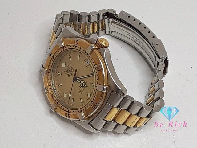タグホイヤー TAG HEUER プロフェッショナル 2000 964.006 腕時計 デイト ゴールド シルバー SS ブレス アナログ クオーツ QZ ウォッチ メンズ レディース ボーイズ ユニセックス 【中古】【送料無料】 bt3418