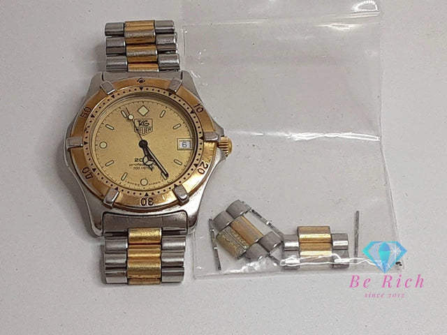 タグホイヤー TAG HEUER プロフェッショナル 2000 964.006 腕時計 デイト ゴールド シルバー SS ブレス アナログ クオーツ QZ ウォッチ メンズ レディース ボーイズ ユニセックス 【中古】【送料無料】 bt3418