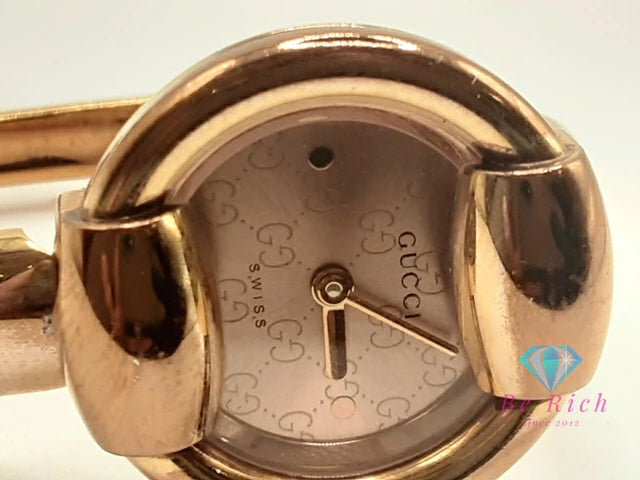 グッチ GUCCI レディース 腕時計 バングル ウォッチ 1400L ラウンド ゴールド SS GP アナログ クォーツ QZ 【中古】【送料無料】 bt3443