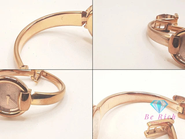 グッチ GUCCI レディース 腕時計 バングル ウォッチ 1400L ラウンド ゴールド SS GP アナログ クォーツ QZ 【中古】【送料無料】 bt3443