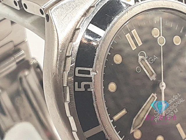 オメガ OMEGA シーマスター プロフェッショナル 200 メンズ 腕時計 デイト 396.1062 黒 ブラック シルバー SS ブレス アナログ クオーツ QZ ウォッチ SEAMASTER 【中古】【送料無料】 bt3450