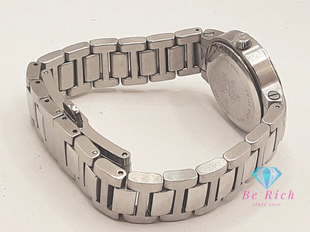 グッチ GUCCI レディース 腕時計 デイト 8900L ラウンド 黒 ブラック シルバー SS ブレス アナログ クォーツ QZ ウォッチ 【中古】【送料無料】 bt3452