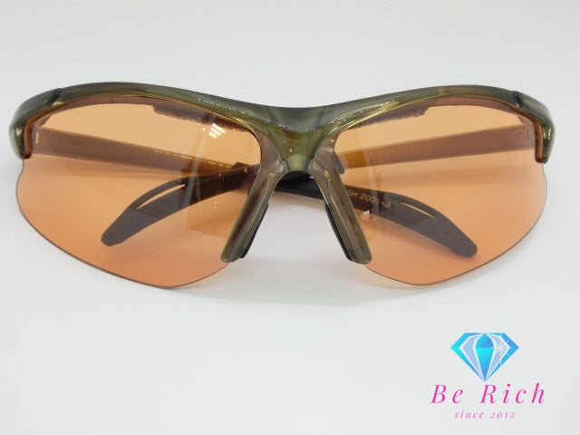サングラス ブラウン オレンジ プラスチック スポーツ メガネ アイウェア ファッション 小物 メーカー 記載なし 【中古】【送料無料】h1693