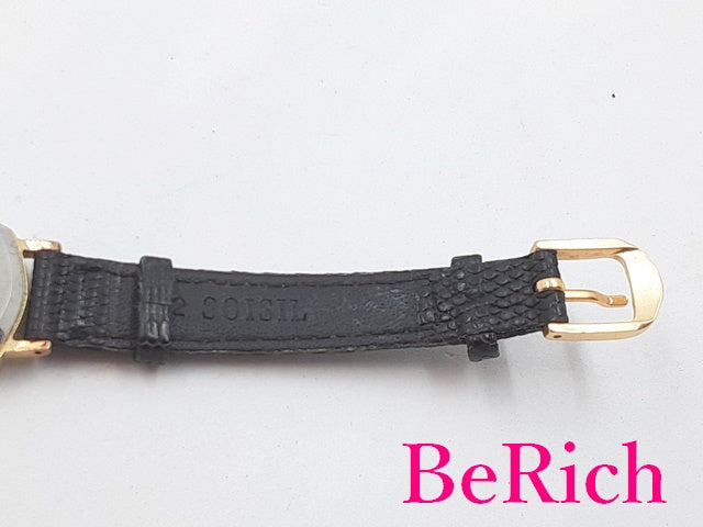 セイコー SEIKO レディース 腕時計 1421-5140 黒 ブラック 文字盤 SS レザー ブレス アナログ クォーツ QZ ウォッチ 【中古】【送料無料】 ht1557