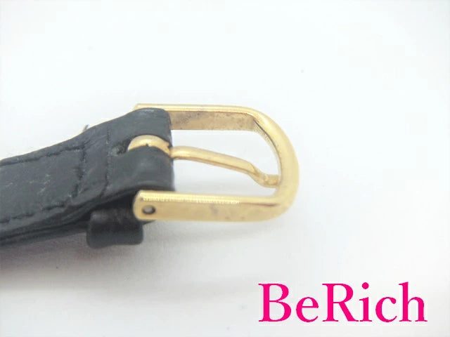 レキシー LEXI レディース 腕時計 L-54 ゴールド 文字盤 SS レザー 黒 ブラック アナログ クォーツ QZ ウォッチ 【中古】【送料無料】 ht3839