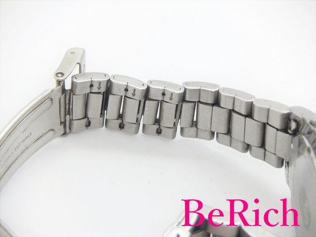 セイコー SEIKO クロノグラフ メンズ 腕時計 デイト V657-9010 青 ブルー 文字盤 SS シルバー アナログ クォーツ QZ ウォッチ 【中古】【送料無料】 ht3847