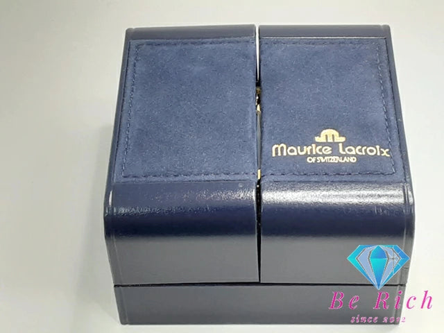 モーリス ラクロア Maurice Lacroix 腕時計 47488 4P ダイヤ レクタンギュラー 黒 ブラック ゴールド SS GP ブレス アナログ クォーツ QZ ウォッチ アンティーク ヴィンテージ 【中古】【送料無料】 ht4208