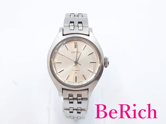 セイコー SEIKO 手巻き レディース 腕時計 1104-0090 白 ホワイト 文字 