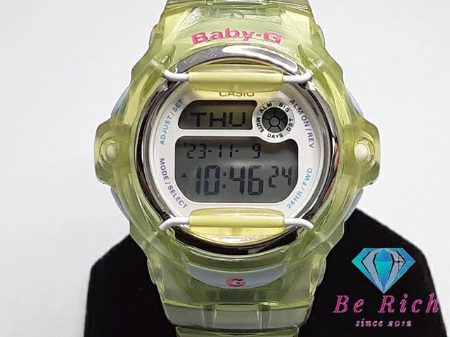 カシオ CASIO BabyG パピー シリーズ レディース 腕時計 BG-169PP 緑 グリーン 樹脂 デジタル クォーツ QZ ウォッチ G-SHOCK ベビージー【中古】【送料無料】ht4309
