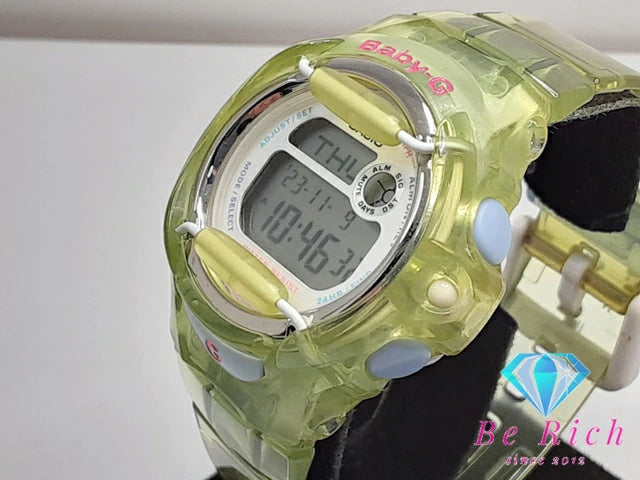 カシオ CASIO BabyG パピー シリーズ レディース 腕時計 BG-169PP 緑 グリーン 樹脂 デジタル クォーツ QZ ウォッチ G-SHOCK ベビージー【中古】【送料無料】ht4309