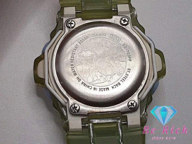 カシオ CASIO BabyG パピー シリーズ レディース 腕時計 BG-169PP 緑 グリーン 樹脂 デジタル クォーツ QZ ウォッチ G-SHOCK ベビージー【中古】【送料無料】ht4309