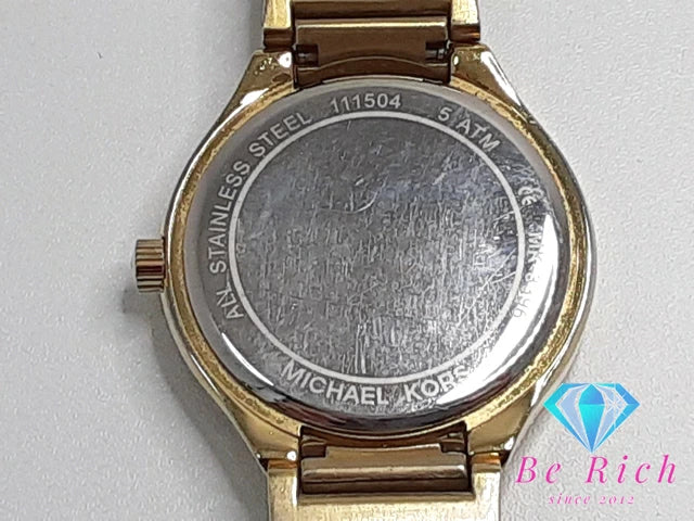 マイケルコース MICHAEL KORS レディース 腕時計 MK 3396 ピンク シェル クリスタル ゴールド SS アナログ クォーツ QZ ドレス ウォッチ 【中古】【送料無料】 ht4386