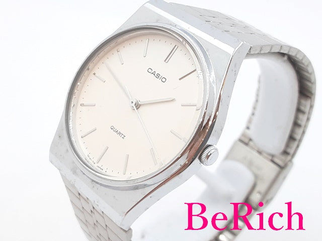 カシオ CASIO メンズ 腕時計 MQ336 白 ホワイト 文字盤 SS ブレス アナログ クォーツ QZ ウォッチ【中古】【送料無料】 ht4400
