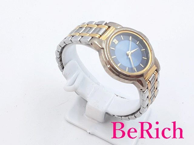 セイコー SEIKO アルバ ALBA レディース 腕時計 V701-1450 ブルー 青 文字盤 SS ブレス クォーツ QZ ウォッチ 【中古】【送料無料】 ht4468