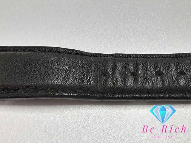 TECHINO メンズ 腕時計 白 ホワイト 黒 ブラック SS レザー ブレス アナログ クォーツ QZ ウォッチ 【中古】【送料無料】 ht4767