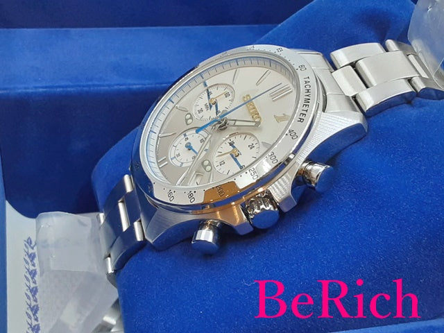 美品 セイコー SEIKO 新幹線 N700S のぞみ 1周年 記念 ウォッチ 8T63-00X0 クロノグラフ メンズ 腕時計 SS ブレス アナログ クォーツ QZ 鉄道 【中古】【送料無料】 ht4784