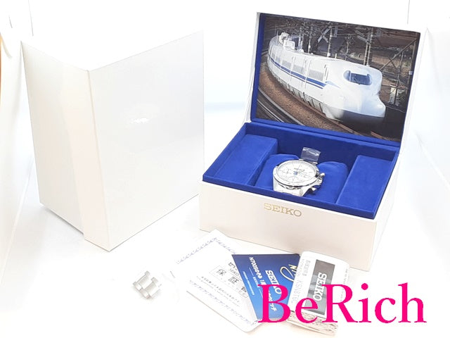 美品 セイコー SEIKO 新幹線 N700S のぞみ 1周年 記念 ウォッチ 8T63-00X0 クロノグラフ メンズ 腕時計 SS ブレス アナログ クォーツ QZ 鉄道 【中古】【送料無料】 ht4784