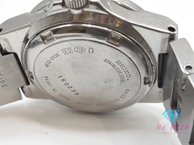 セイコー SEIKO ルキア パーペチュアル カレンダー レディース 腕時計 デイト 4F32-0130 ピンク シルバー SS ブレス アナログ クォーツ QZ ウォッチ LUKIA 【中古】【送料無料】ht4838