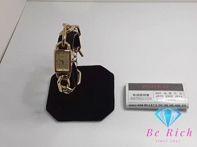 セイコー SEIKO ワイアード レディース 腕時計 1N01-0NP0 ゴールド SS GP トグル チェーン ブレス アナログ クォーツ QZ ウォッチ WIRED 【中古】【送料無料】 ht4895