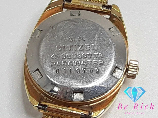 シチズン CITIZEN コスモスター V2 自動巻き レディース 腕時計 デイデイト 4-660307 TA シルバー ゴールド SS ブレス アナログ オートマ AT ウォッチ COSMOSTAR 【中古】【送料無料】 ht4923