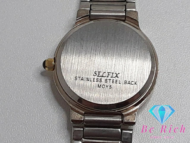 セルフィックス SELFIX レディース 腕時計 MOY5 白 ホワイト シルバー SS ブレス アナログ クォーツ QZ ウォッチ 【中古】【送料無料】 ht4933