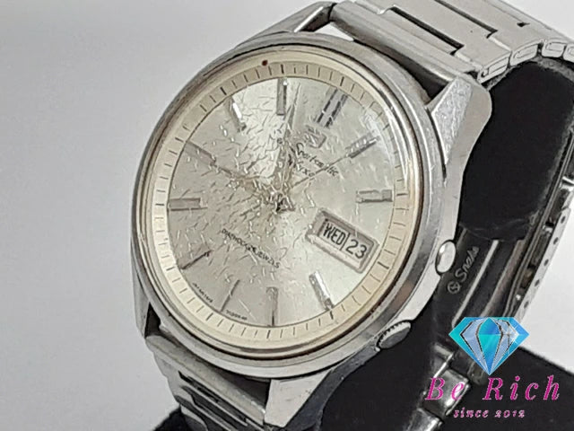 セイコー SEIKO 5 スポーツマチック 自動巻き メンズ 腕時計 デイデイト 1619-7030 シルバー SS ブレス アナログ オートマ AT ウォッチ ファイブ FIVE Sportsmatic アンティーク ヴィンテージ 【中古】【送料無料】 ht4942