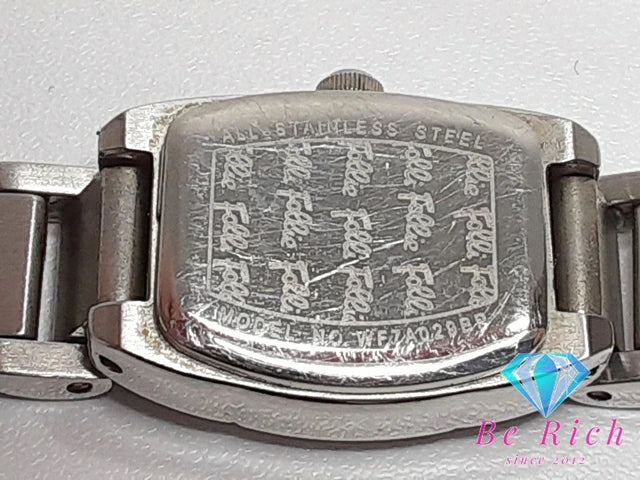 フォリフォリ Folli Follie レディース 腕時計 WF7A029BPW-XX 白 ホワイト シルバー SS ブレス ラインストーン アナログ クォーツ QZ ウォッチ 【中古】【送料無料】 ht4957