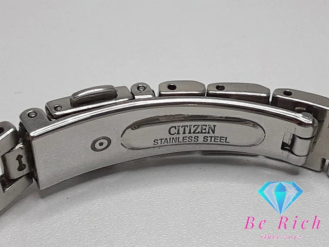 シチズン CITIZEN ウィッカ ソーラー レディース 腕時計 E031-S063116 白 ホワイト シルバー ゴールド SS ブレス アナログ QZ クォーツ ウォッチ Wicca 【中古】【送料無料】 ht4959