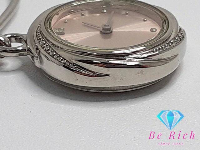 ポーラ POLA レディース 腕時計 ピンク シルバー SS ブレス アナログ クォーツ QZ ウォッチ バングル 【中古】【送料無料】 ht4966