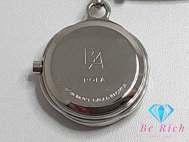 ポーラ POLA レディース 腕時計 ピンク シルバー SS ブレス アナログ クォーツ QZ ウォッチ バングル 【中古】【送料無料】 ht4967