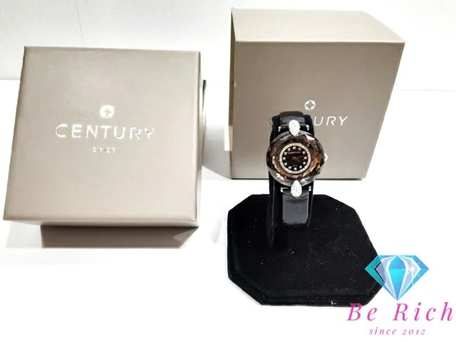 美品 センチュリー CENTURY モーグル 636.7A.F.N5P.58.CYK アレキサンドライト ダイヤモンド K18 WG レディース 腕時計 アナログ クォーツ QZ ウォッチ MOGUL TIME GEM 【中古】【送料無料】 ht5105
