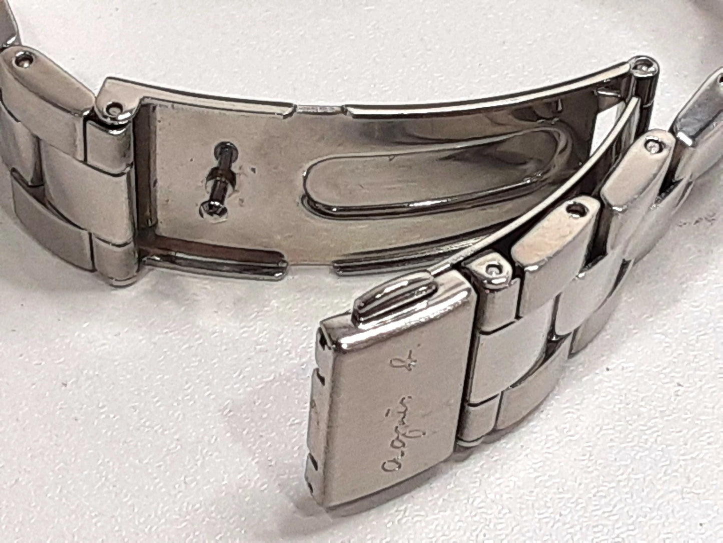 アニエスベー agnes b. クロノグラフ 腕時計 V654-6100 青 アイス ブルー シルバー SS ブレス アナログ クォーツ QZ ウォッチ ユニセックス レディース メンズ 【中古】【送料無料】 ht5398