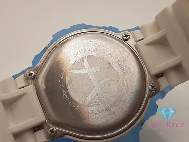 美品 カシオ CASIO G-SHOCK NBA 八村塁 選手 シグネチャー モデル メンズ 腕時計 DW-6900RH 水色 ライト ブルー ホワイト 白 樹脂 SS デジタル クォーツ QZ ウォッチ Gショック ジーショック 【中古】【送料無料】 ht5432