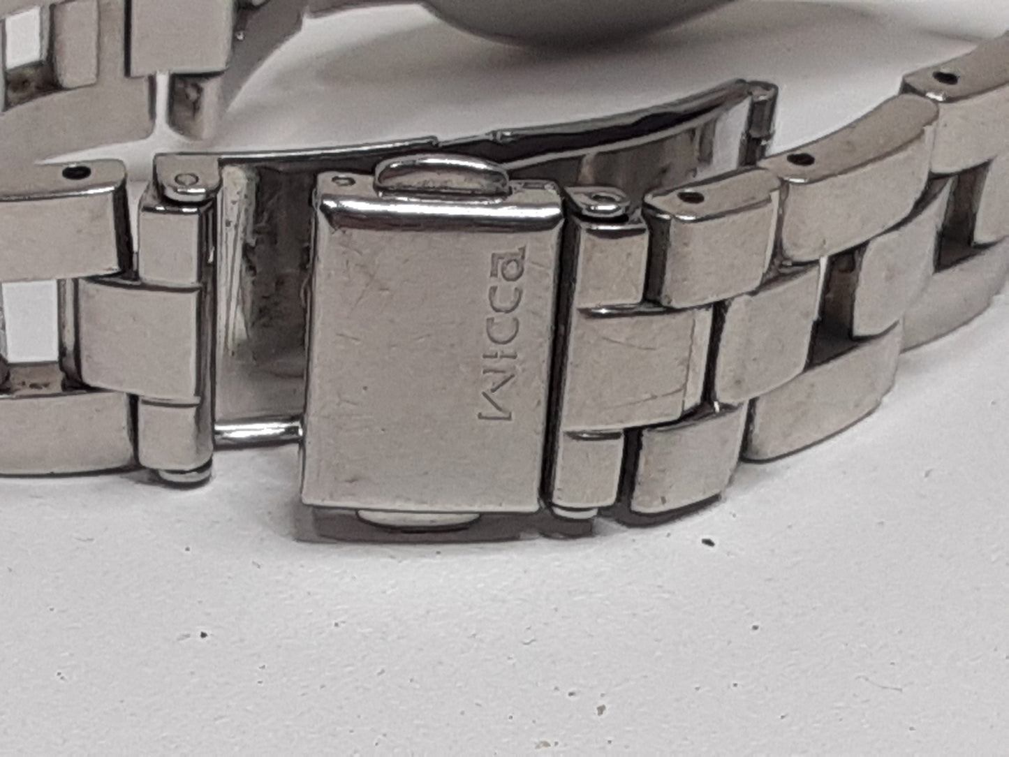シチズン CITIZEN ウィッカ Wicca レディース 腕時計 6329-S004942 紫 パープル シルバー SS ブレス アナログ クォーツ QZ ウォッチ 【中古】【送料無料】 ht5441