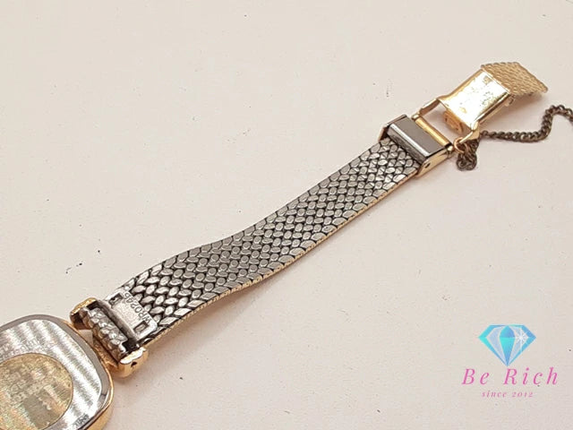 オリエント ORIENT レディース 腕時計 D85535-40 ゴールド SS GP ブレス ロゴ アナログ クォーツ QZ ウォッチ 【中古】【送料無料】 ht5444
