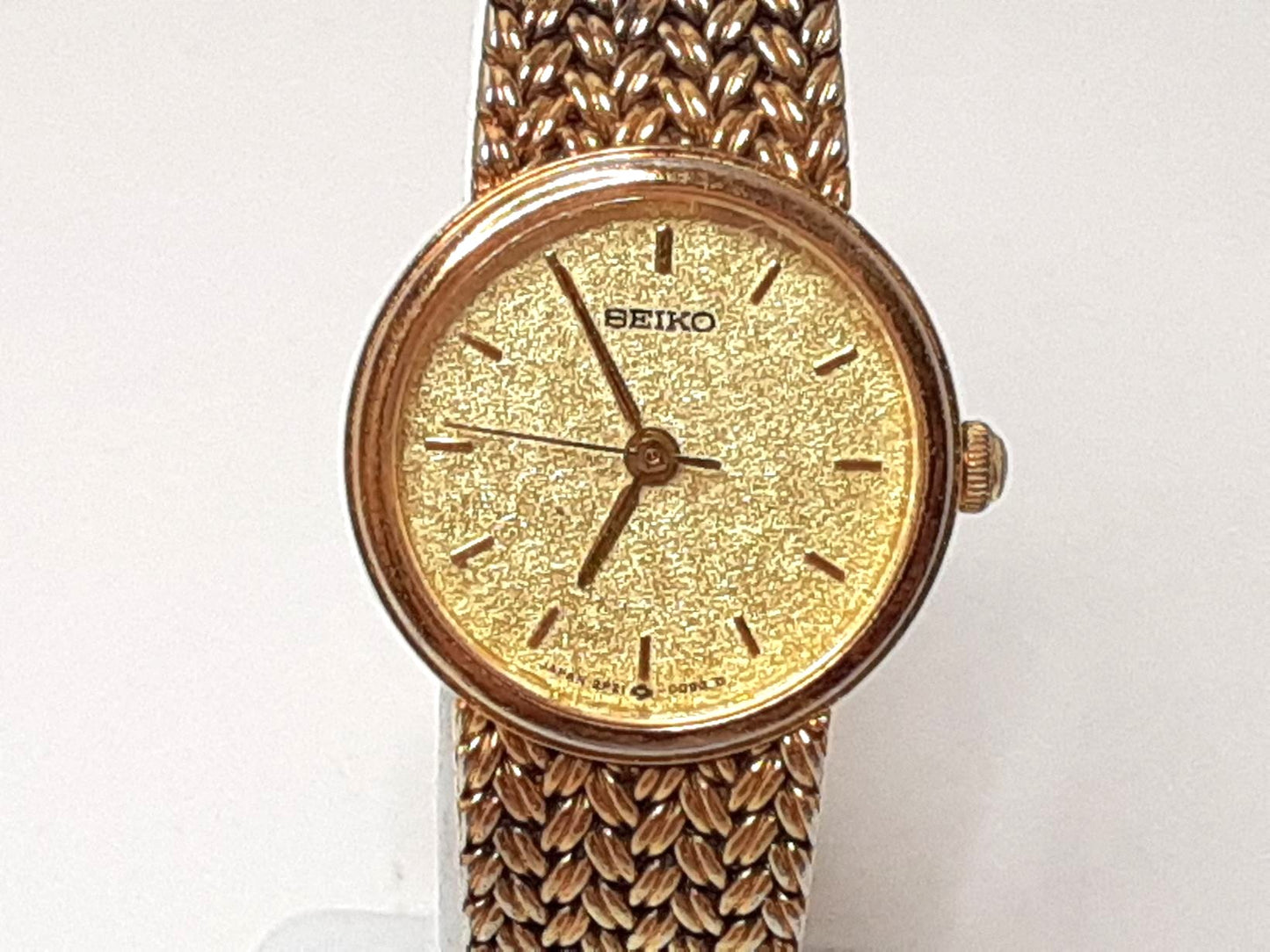 セイコー SEIKO レディース 腕時計 2P21-0B70 ゴールド SS GP 一体 ブレス アナログ クォーツ QZ ウォッチ 【中古】【送料無料】 ht5450