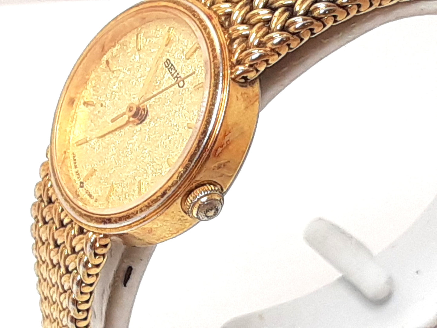 セイコー SEIKO レディース 腕時計 2P21-0B70 ゴールド SS GP 一体 ブレス アナログ クォーツ QZ ウォッチ 【中古】【送料無料】 ht5450