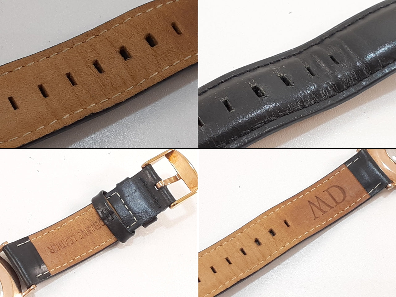ダニエル ウェリントン Daniel Wellington クラシック シェフィールド 腕時計 DW00100139 白 ホワイト 黒 ブラック SS レザー アナログ クォーツ QZ ウォッチ DW CLASSIC SHEFFIELD BLACK 【中古】【送料無料】 ht5463