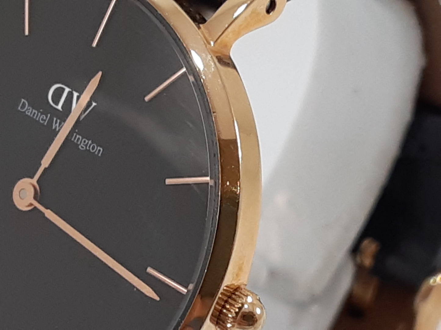 ダニエル ウェリントン Daniel Wellington クラシック ペティート シェフィールド 32MM レディース 腕時計 DW00100168 黒 ブラック SS レザー アナログ クォーツ QZ ウォッチ DW CLASSIC SHEFFIELD Petite BLACK 【中古】【送料無料】 ht5464