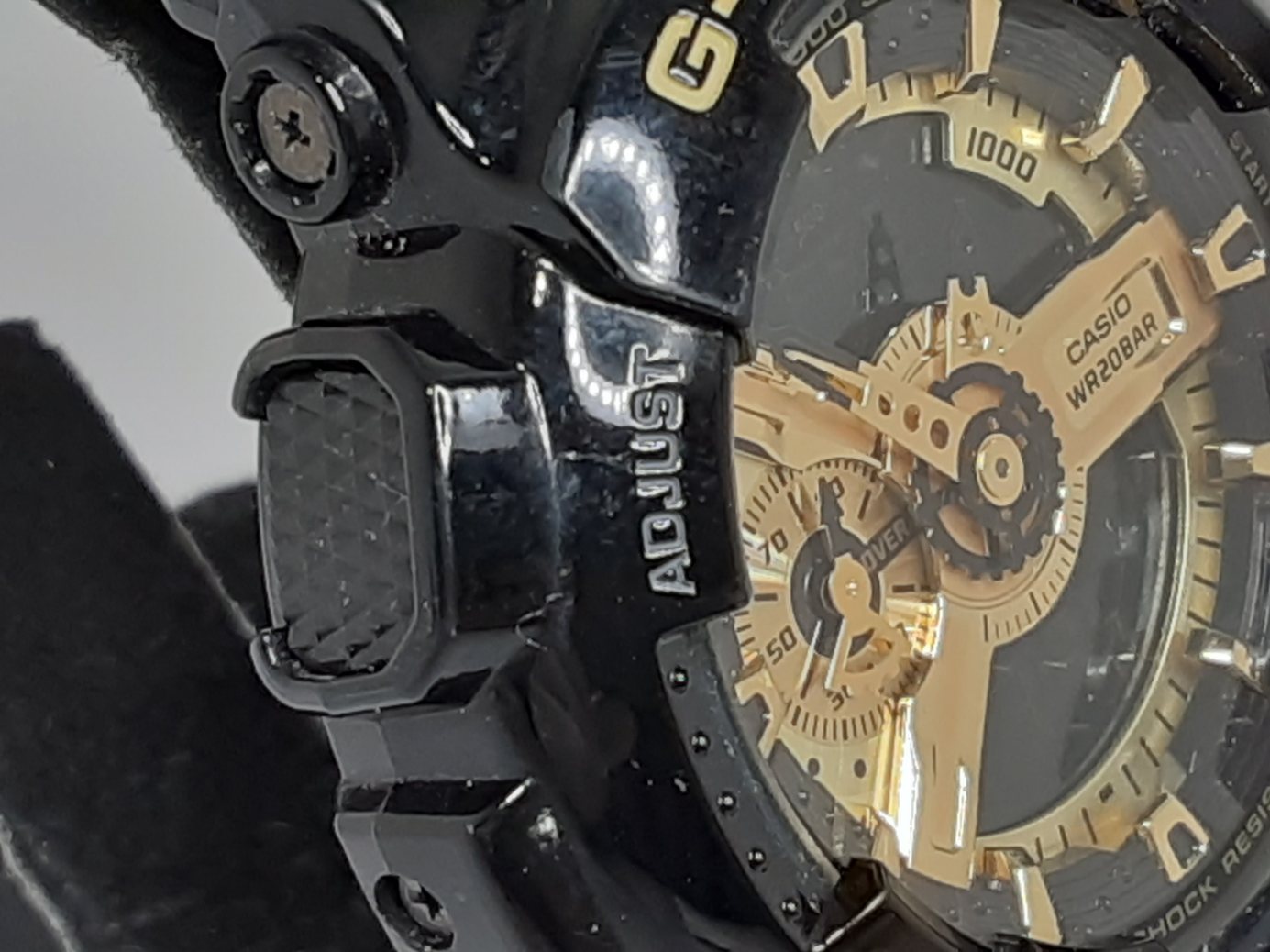 カシオ CASIO G-SHOCK メンズ 腕時計 GA-110GB 黒 ブラック ゴールド 樹脂 ブレス デジタル アナログ クォーツ QZ ウォッチ Gショック ジーショック Black × Gold Series 【中古】【送料無料】ht5474