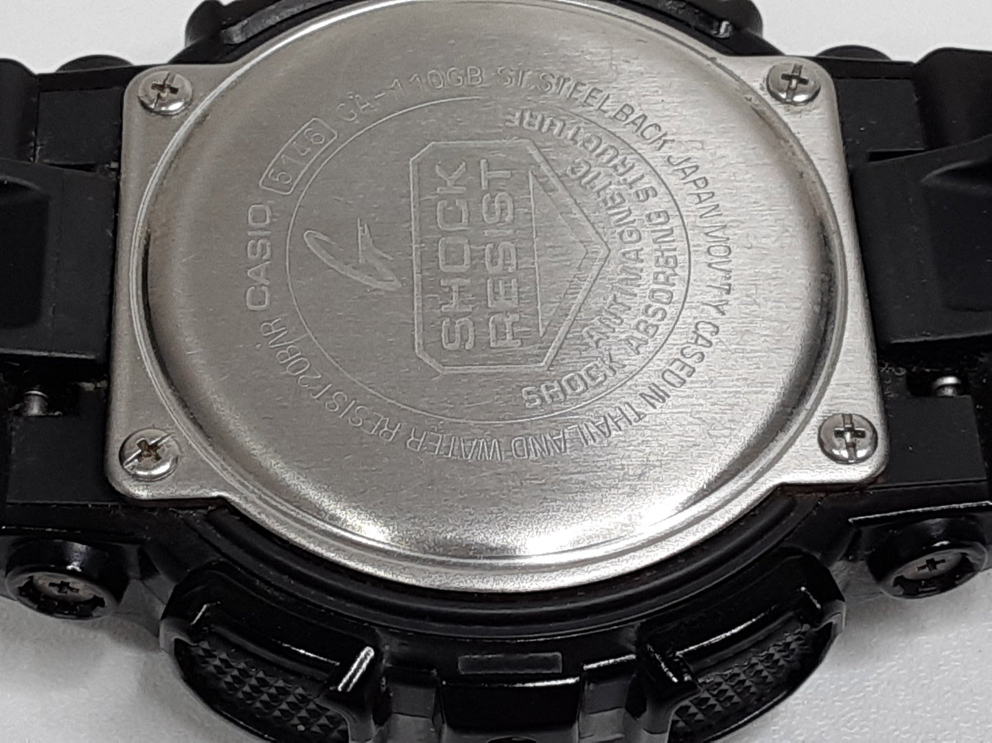 カシオ CASIO G-SHOCK メンズ 腕時計 GA-110GB 黒 ブラック ゴールド 樹脂 ブレス デジタル アナログ クォーツ QZ ウォッチ Gショック ジーショック Black × Gold Series 【中古】【送料無料】ht5474