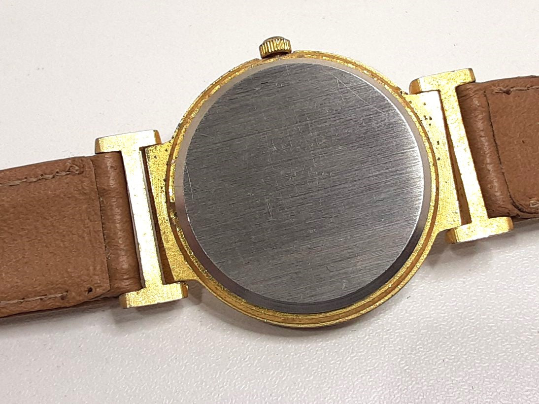 レロー RELOJ レディース 腕時計 白 ホワイト ベージュ SS 合成皮革 ブレス アナログ クォーツ QZ ウォッチ 【中古】【送料無料】 ht5510