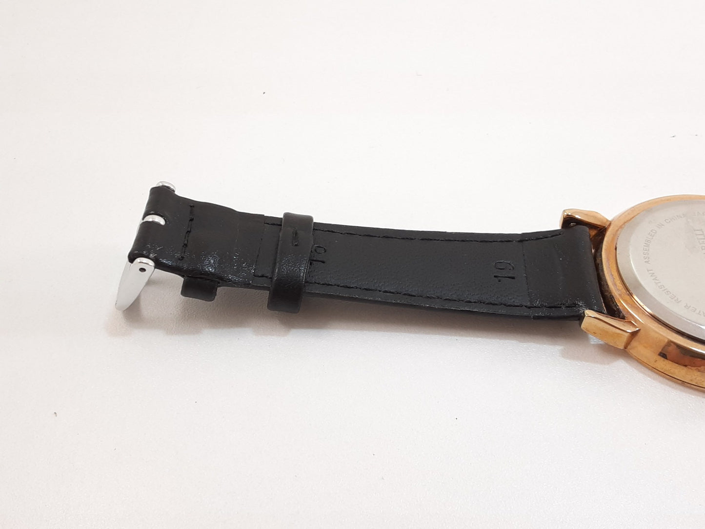 ジョルジョ マレリー GIORGIO MARELLI メンズ 腕時計 白 黒 ホワイト ブラック SS レザー アナログ クォーツ QZ ウォッチ 【中古】【送料無料】 ht5522