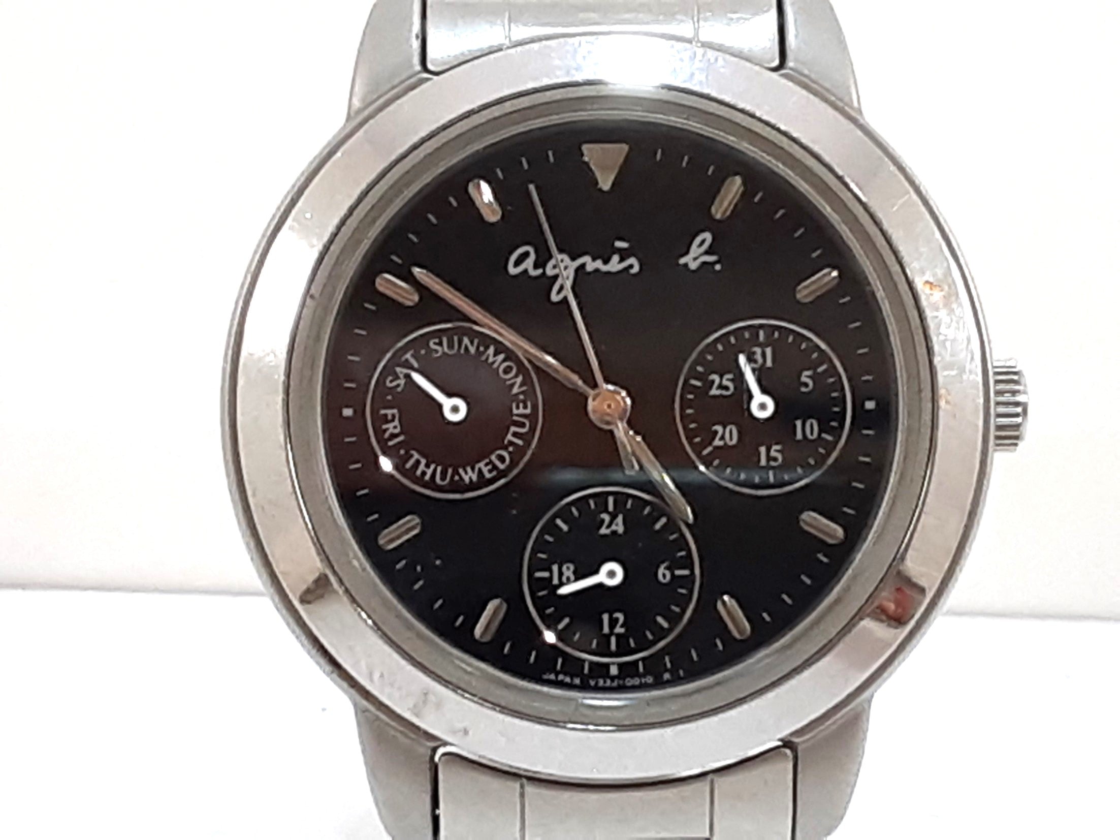 アニエスベー agnes b. レディース 腕時計 デイデイト V33J-0010 黒 アニエスベー agnes b. レディース 腕時計 デイデイト V33J-0010 黒