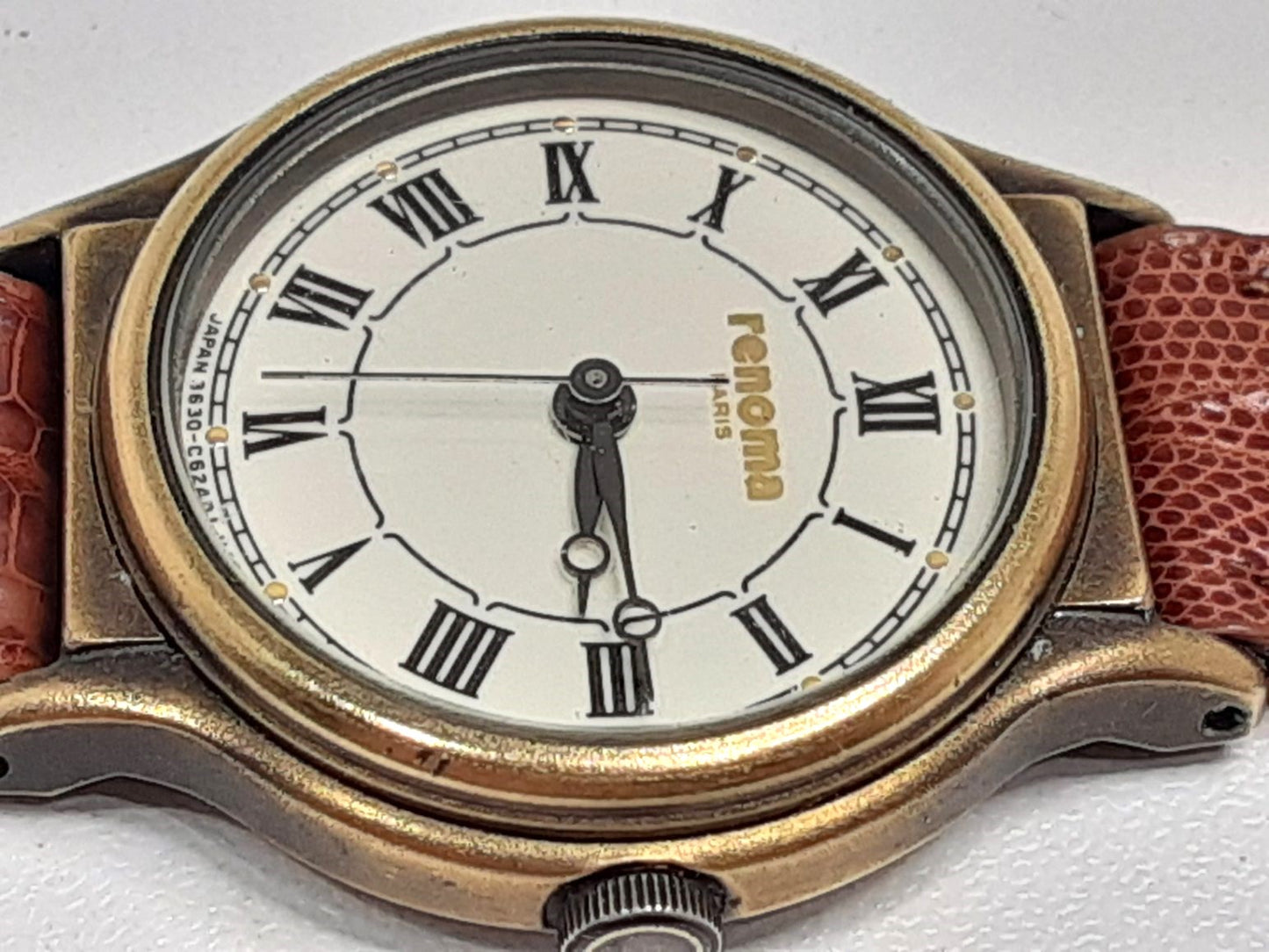 レノマ renoma レディース 腕時計 3630-365381 アイボリー ブラウン 茶 SS レザーブレス アナログ クォーツ QZ ファッション ウォッチ 【中古】【送料無料】 ht5552