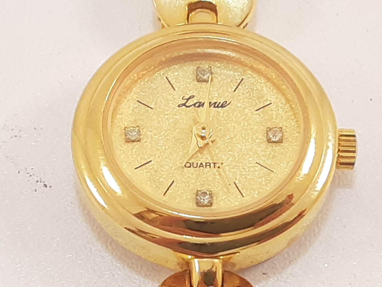 ジェイアクシス J-AXIS レディース 腕時計 ゴールド ブラウン 茶 SS GP ブレス アナログ クォーツ QZ ウォッチ 【中古】【送料無料】 ht5579