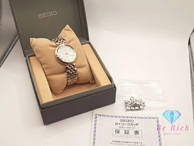 セイコー SEIKO ルーセント レディース 腕時計 7N01-6C60 白 ホワイト シルバー ゴールド SS GP ブレス アナログ クォーツ QZ ウォッチ LUCENT 【中古】【送料無料】 ht5699