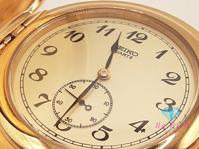 セイコー SEIKO 懐中時計 ポケットウォッチ 贈 内閣総理大臣 7N07-0010 スモセコ ゴールド SS GP クォーツ ウォッチ 鉄道 時計 【中古】【送料無料】 ht5725